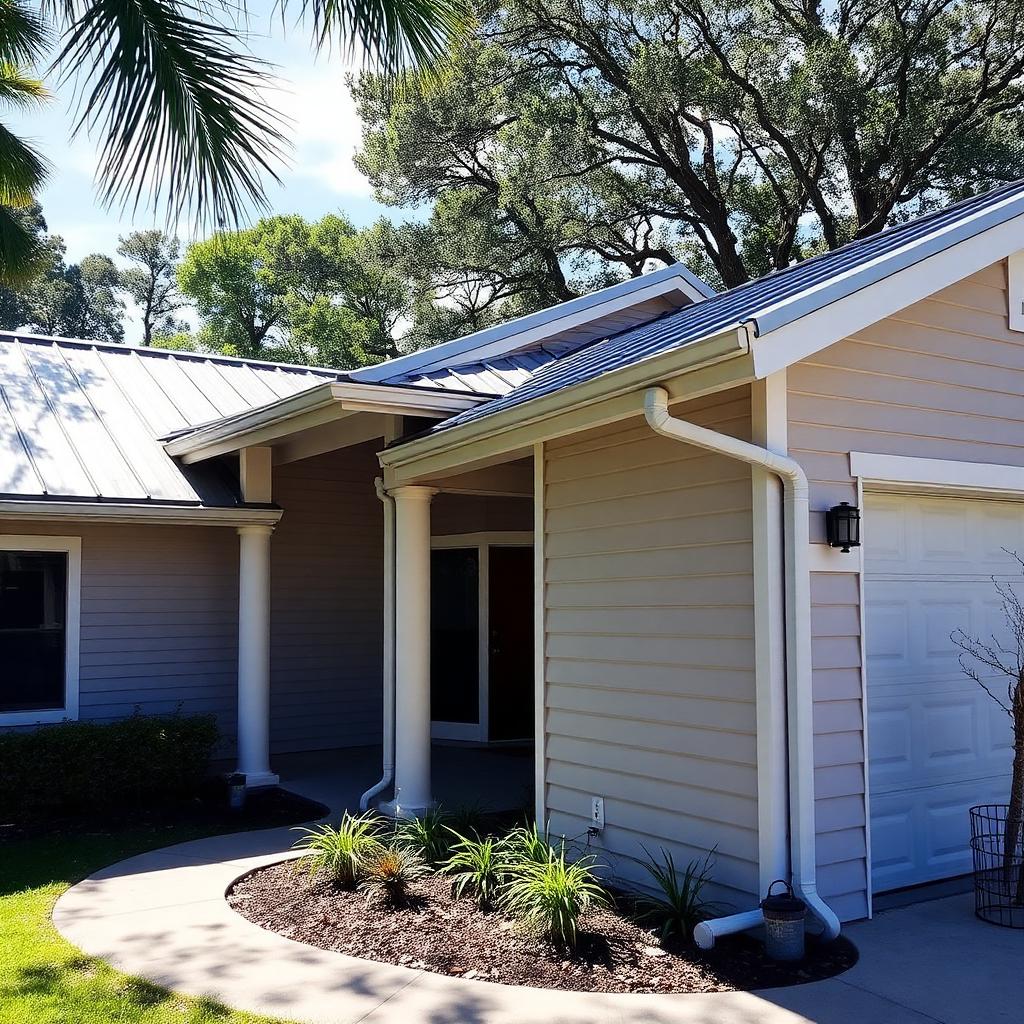 Metal Roof + Gutters
